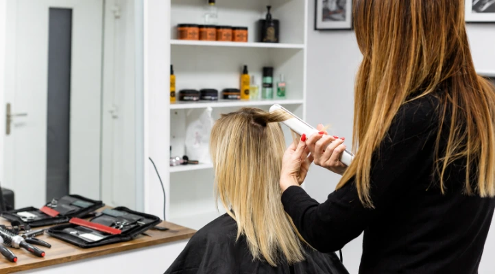 hair styling in a private boutique hair salon in hillarys